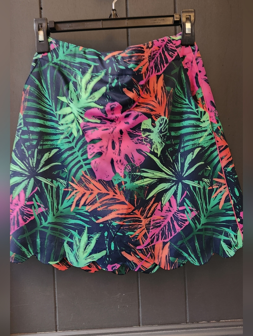 Lady Hagen Multicolored Tropical Print Skort